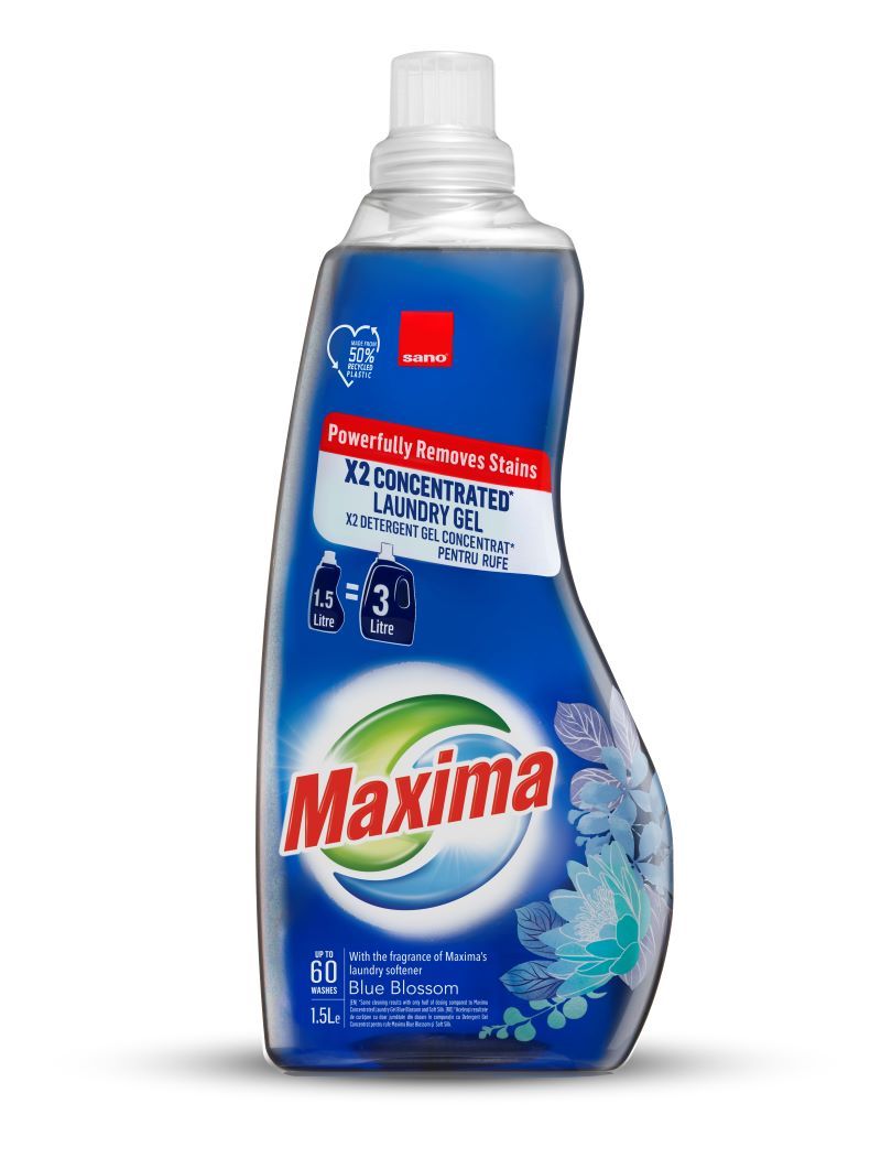 SANO MAXIMA BLUE BLOSSOM Концентриран гел за пране, 1,5 л.