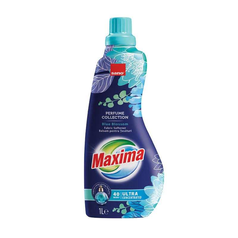 SANO MAXIMA BLUE BLOSSOM Омекотител ултра концентрат, 40 пранета, 1 литър