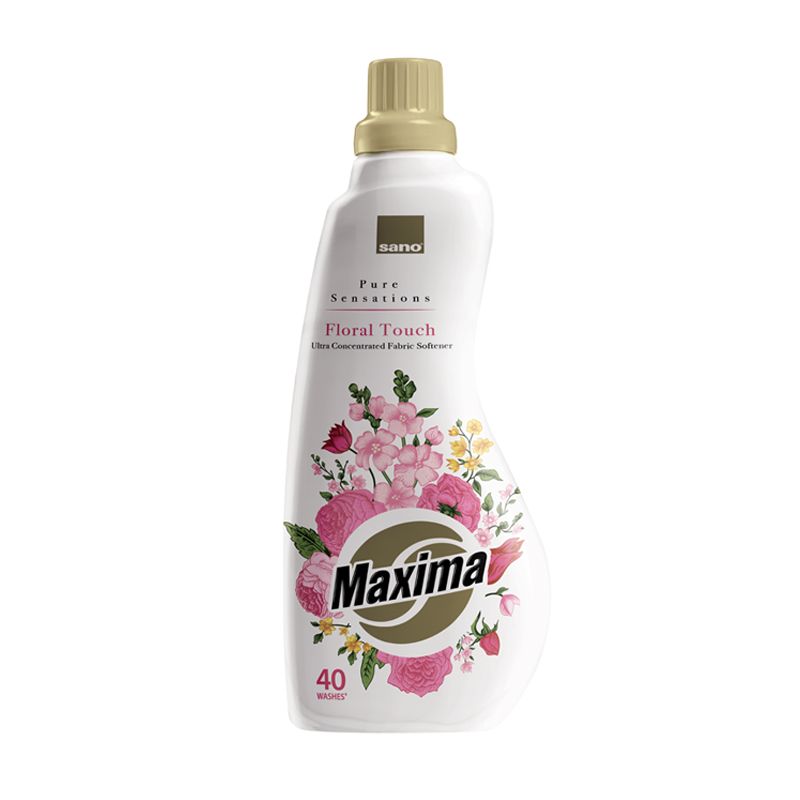 SANO MAXIMA FLORAL TOUCH Омекотител ултра концентрат, 40 пранета, 1 литър