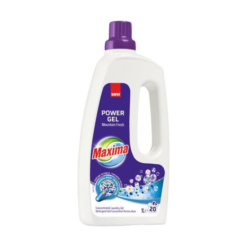 SANO MAXIMA MOUNTAIN FRESH Гел за пране, 20 пранета, 1 литър