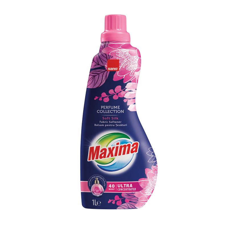 SANO MAXIMA SOFT SILK Омекотител ултра концентрат, 40 пранета , 1 литър