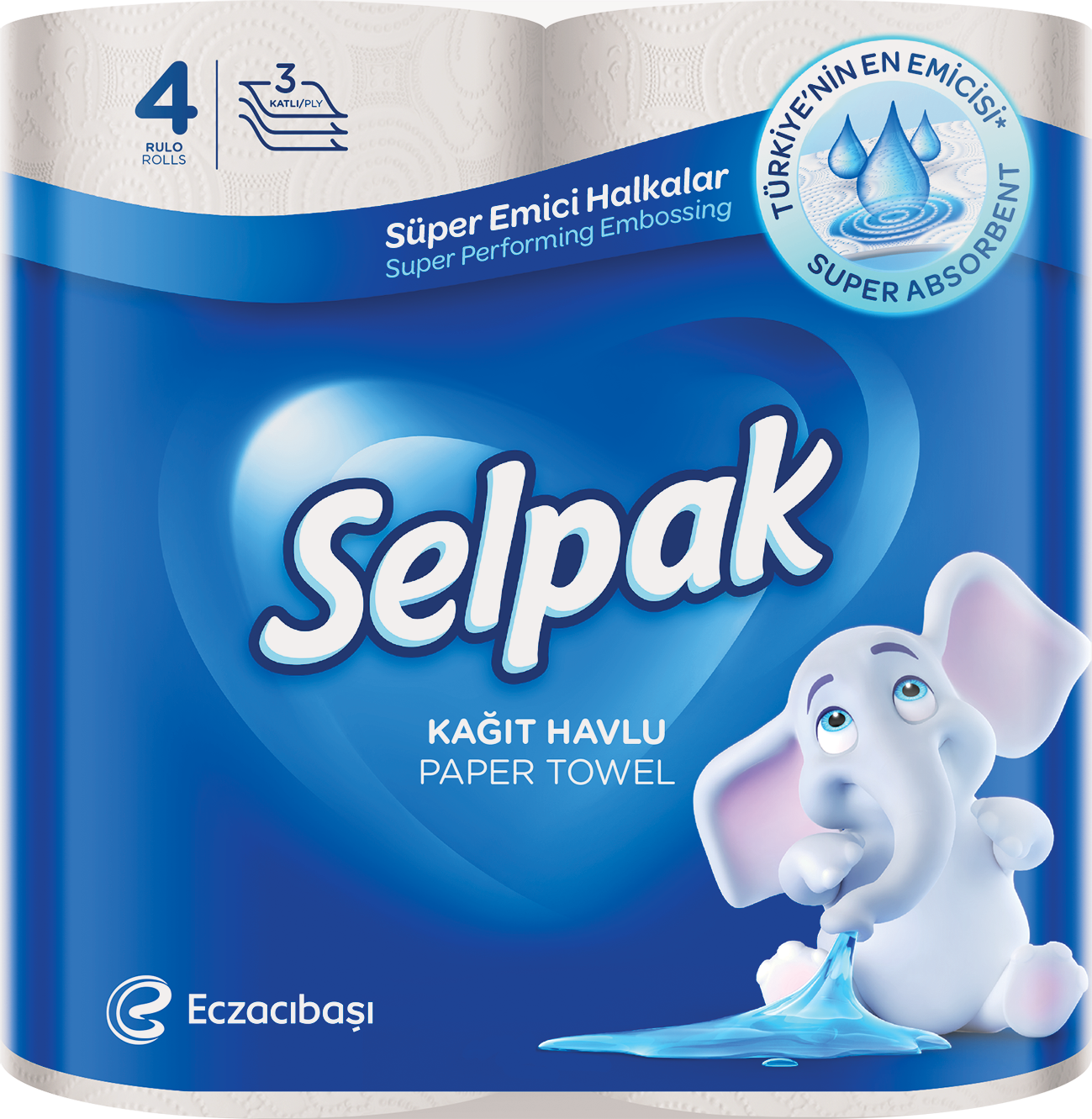 SELPAK Кухненска ролка 3 пл./ 4 бр.