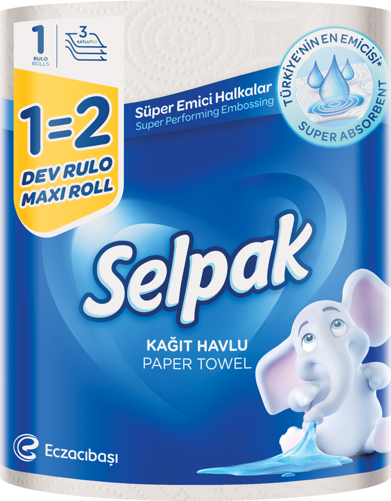 SELPAK Кухненска ролка Макси3 пл./1 бр.= 2 бр.