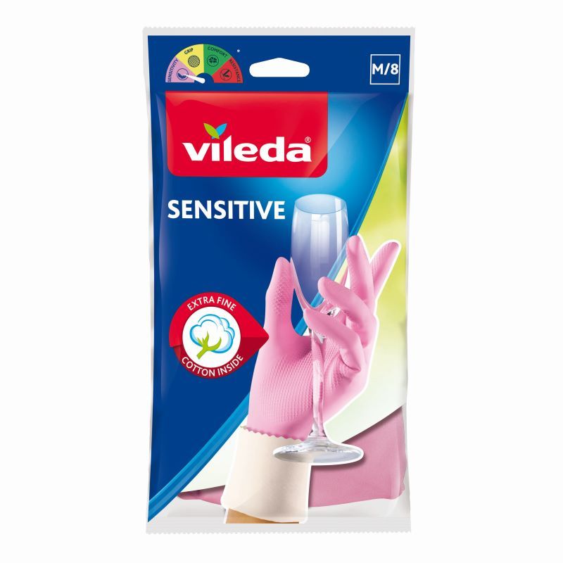 VILEDA SENSITIVE Латексови ръкавици, 1бр. М размер