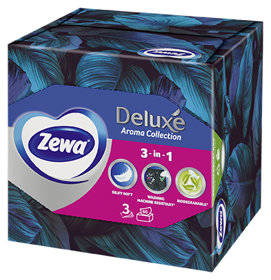 ZEWA DELUXE AROMA COLLECTION Кърпички за лице 3 пласта, 60 бр.