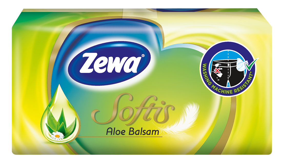 ZEWA SOFTIS ALOE BALSAM Носни кърпи пакет 4 пласта