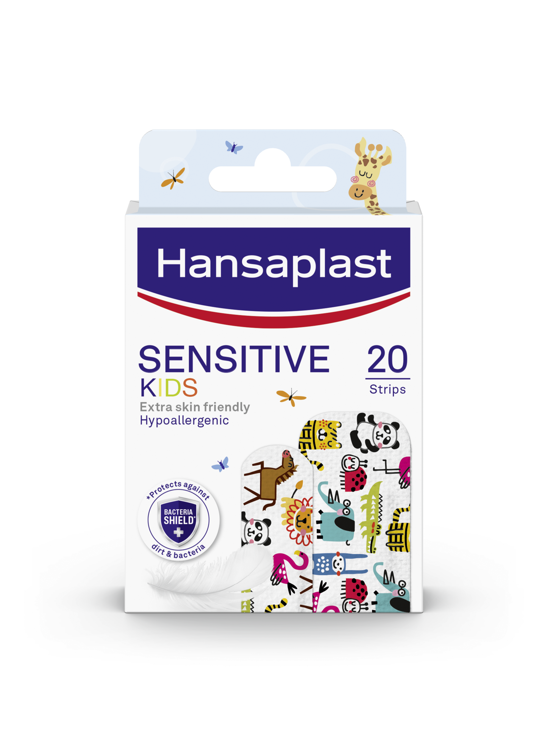 HANSAPLAST ANIMALS Пластир за деца за чувствителна кожа, 20 бр./опаковка
