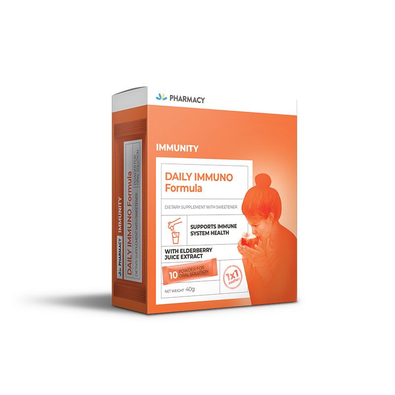 PHARMACY DAILY IMMUNO FORMULA Хранителна добавка, 10 сашета