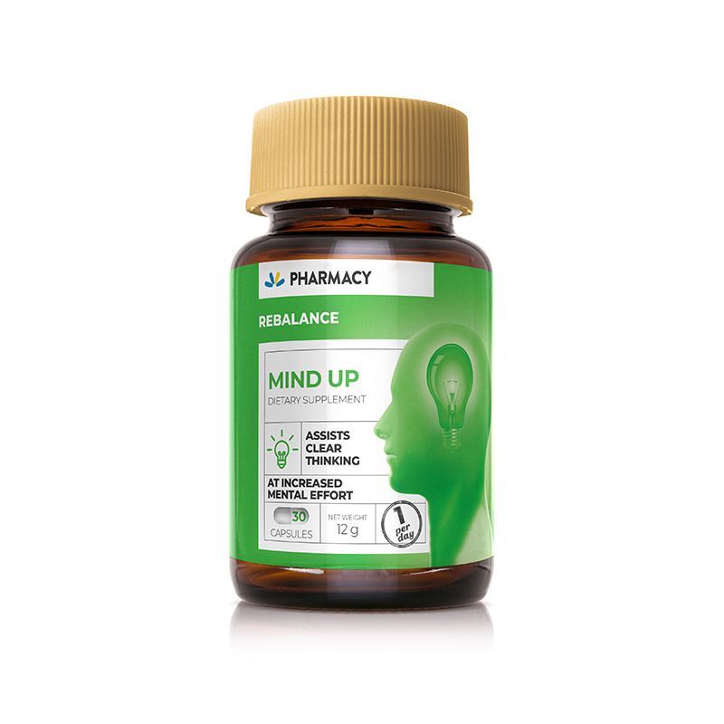 PHARMACY MIND UP Хранителна добавка, 30 капсули