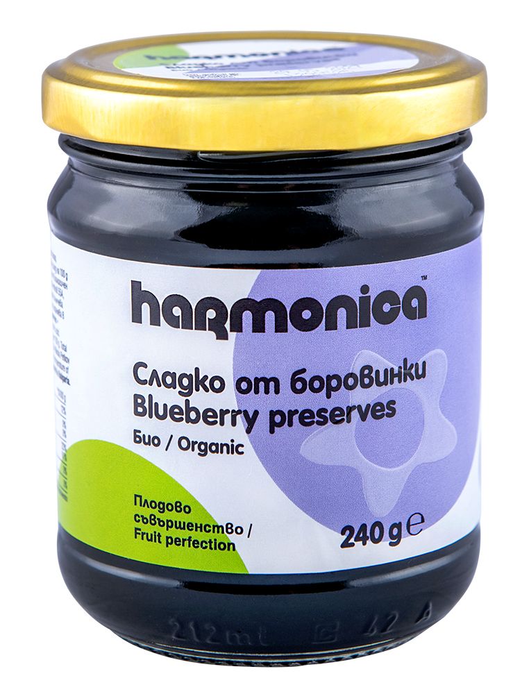 HARMONICA Био сладко от боровинки, 240гр.