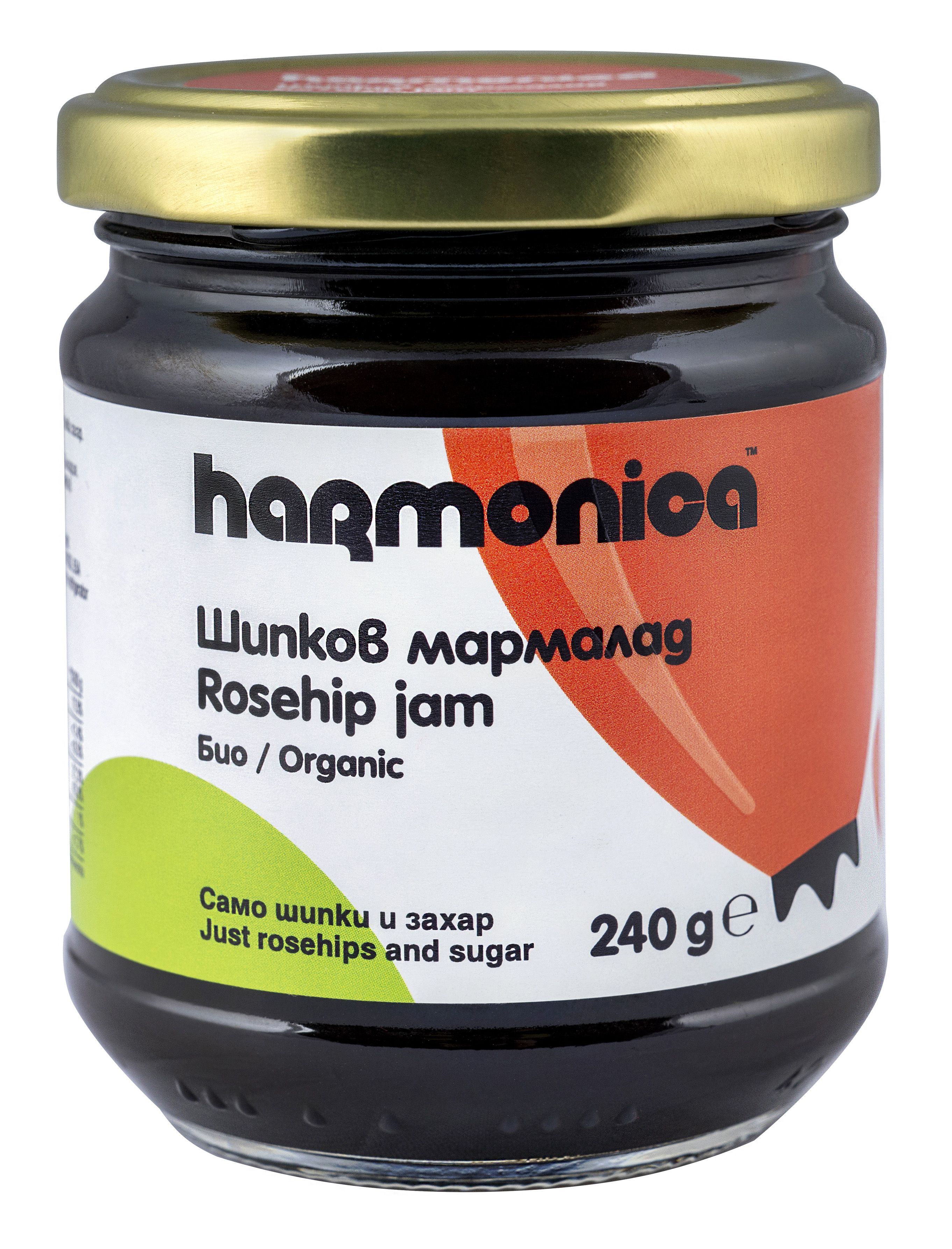 HARMONICA Био шипков мармалад, 240 гр