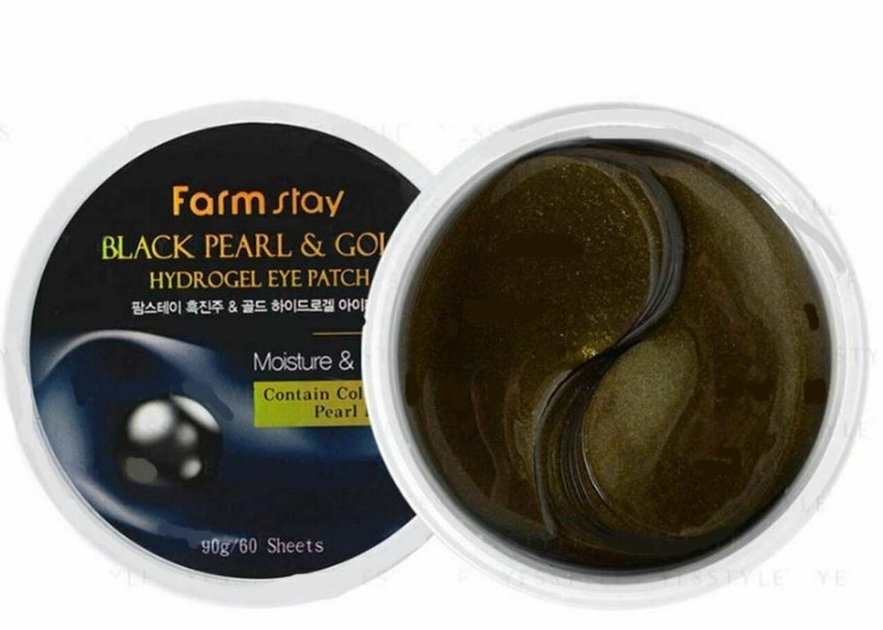 FARMSTAY BLACK PEARL GOLD HYDROGEL Пачове за очи, 60 бр