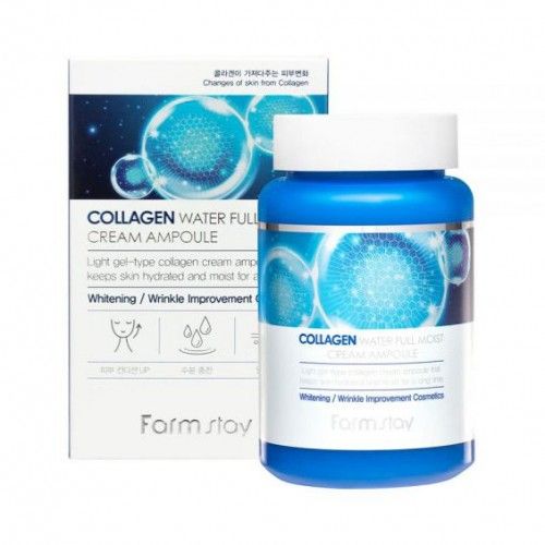 FARMSTAY COLLAGEN WATER FULL MOIST CREAM AMPOULE Ампула за лице с колаген, 250мл.