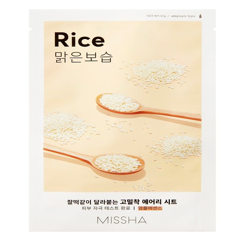MISSHA AIRY FIT Лист маска за лице с ориз, 19 г.
