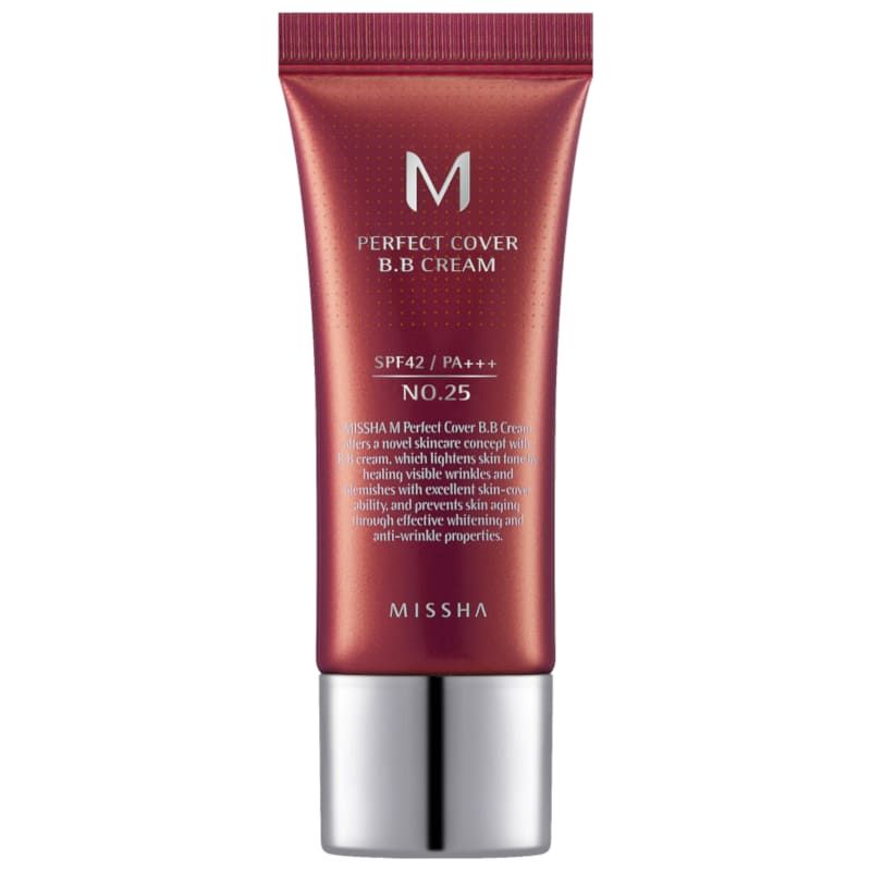 MISSHA M PERFECT COVER BB Крем SPF42 No.25 Warm Beige 20 мл