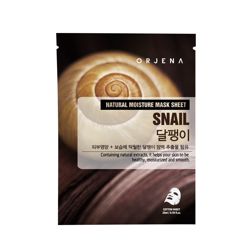 ORJENA NATURAL MOISTURE Маска за лице с охлюв