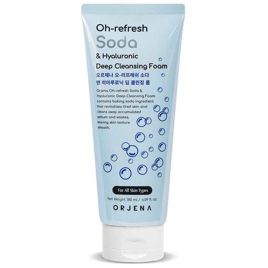 ORJENA OH-REFRESH SODA & HYALURONIC  Дълбоко почистваща пяна, 180 мл.