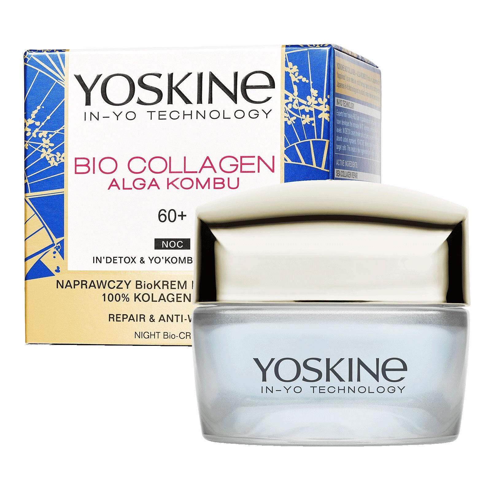 YOSKINE BIO COLLAGEN Нощен крем против бръчки 60+, 50мл