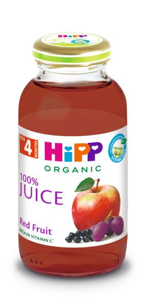 HIPP BIO Сок от Червени плодове 4+ месеца, 200 мл