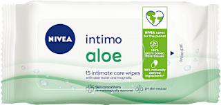 Интимни влажни кърпички Aloe Water, 15 бр