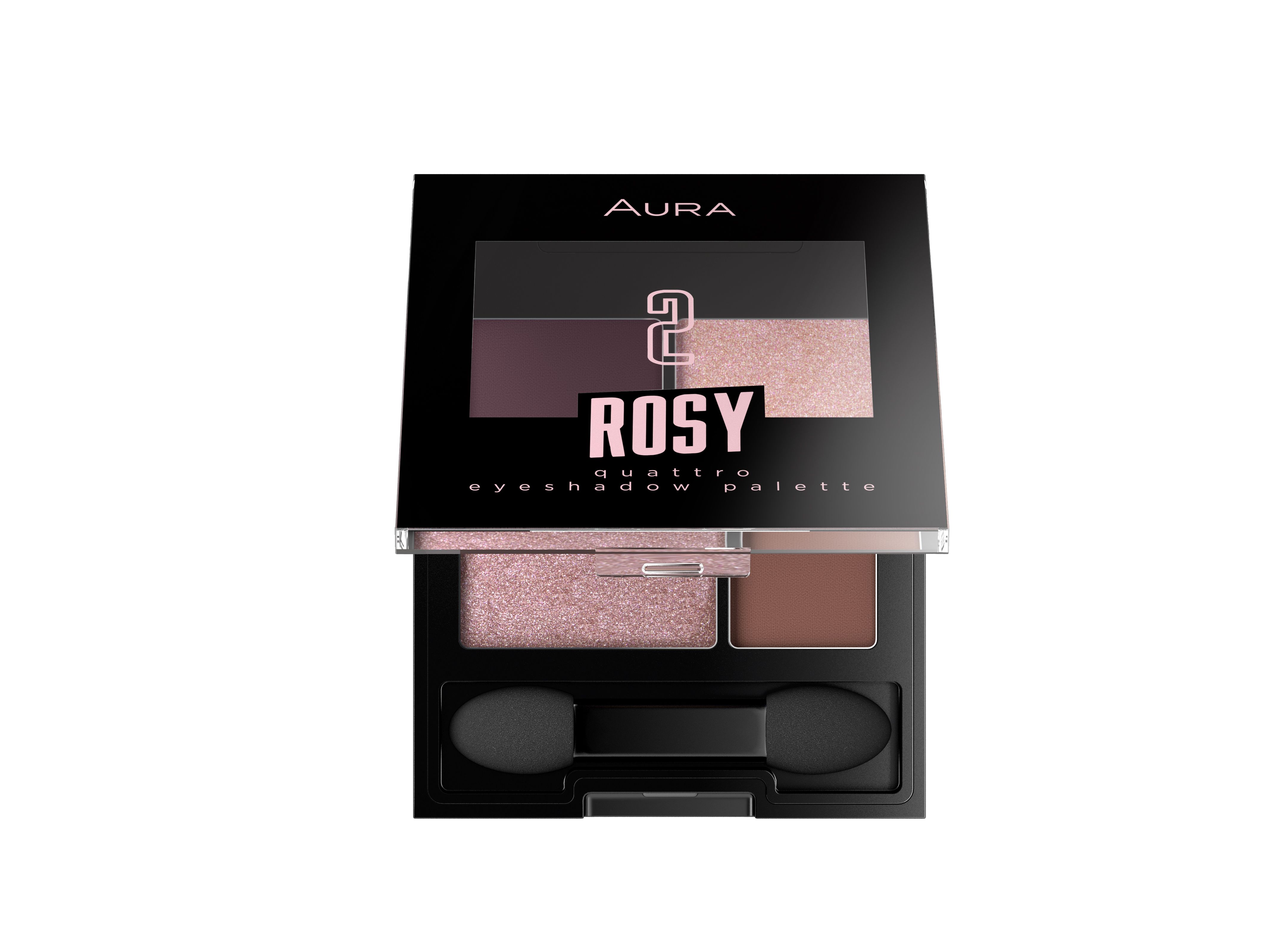 AURA EYESHASHDOW PALETE ROSY Палитра сенки за очи 02