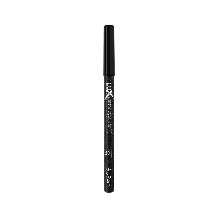 AURA LUX GLITTER Молив за очи 501 BLACK, 4 гр.