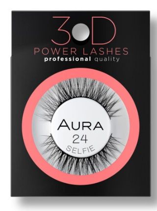 AURA POWER LASHES 3D Мигли Selfie 024, 1бр.