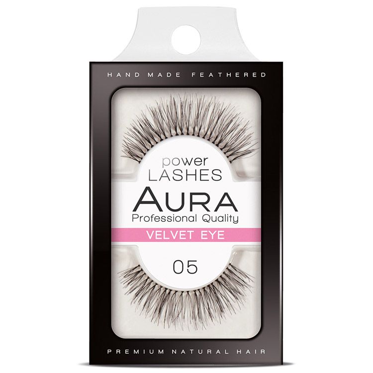 AURA POWER LASHES Изкуствени мигли 05 VELVET EYE