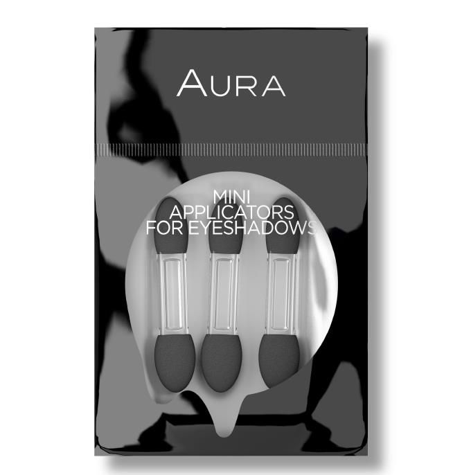 AURA Силиконови апликатори за сенки мини, 3 бр.