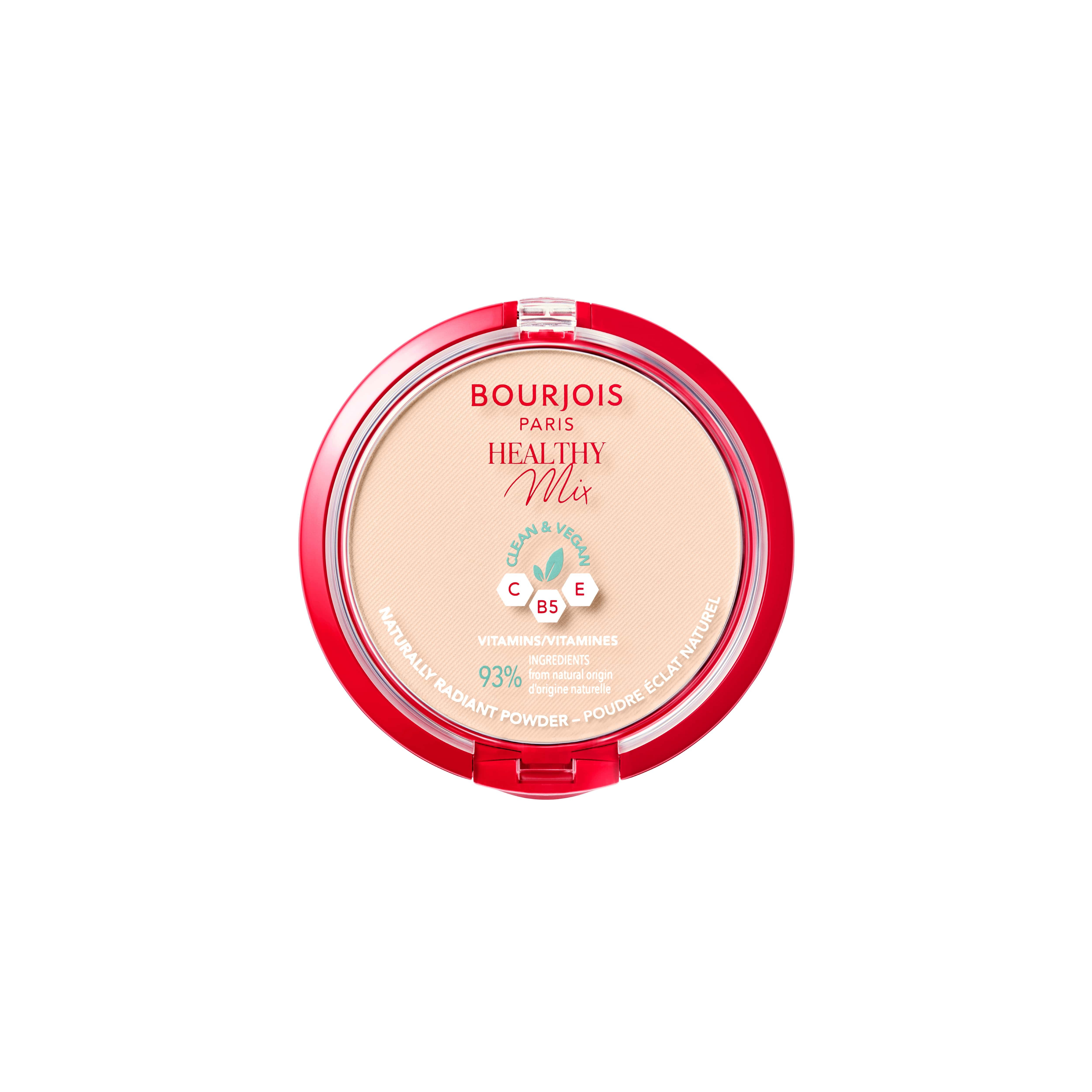 BOURJOIS HEALTHY MIX Компактна пудра №01 Porcelaine, 1 бр.