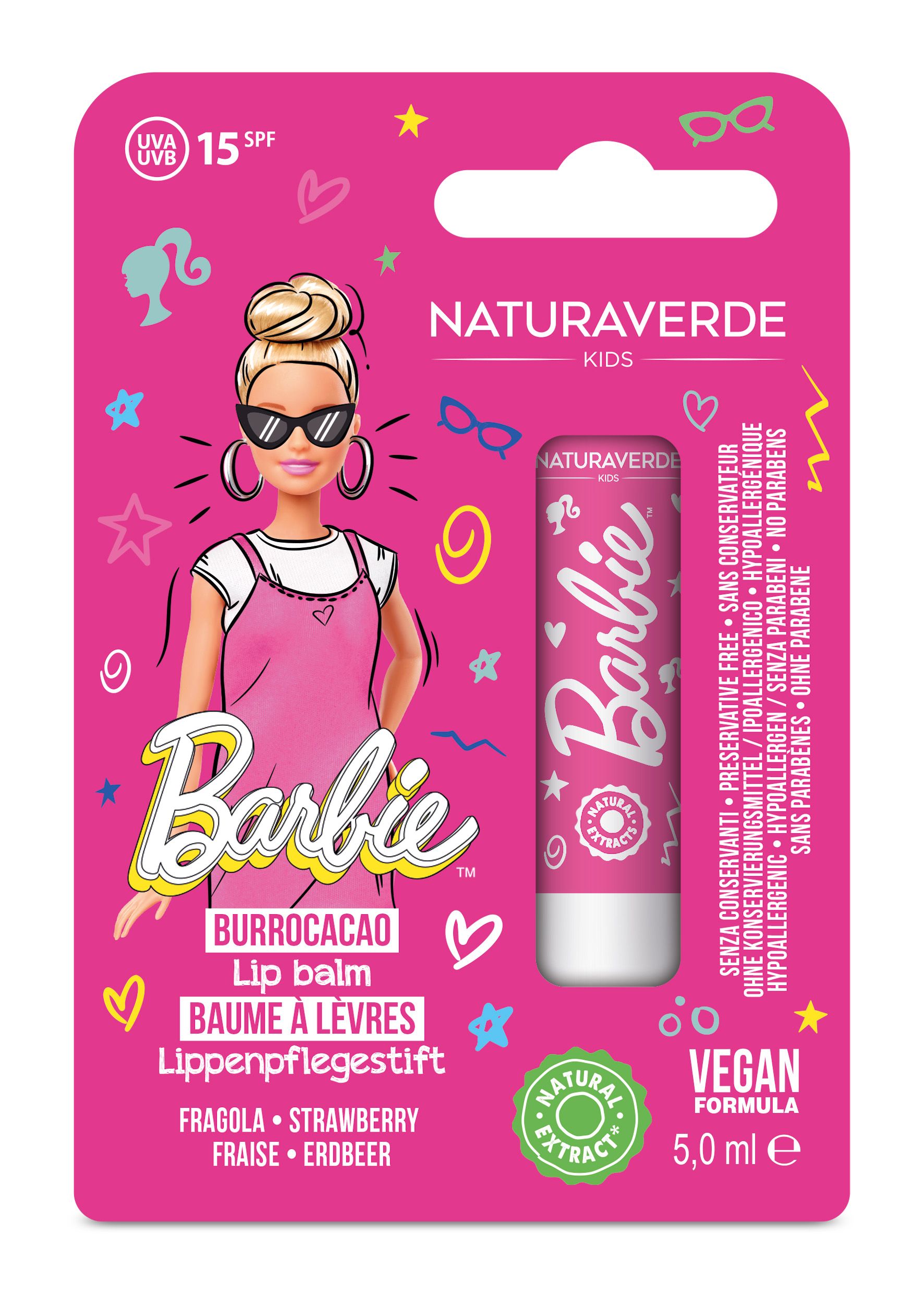 DISNEY BARBIE Балсам за устни с масло от Шеа и Вит.Е SPF 15, 5,7 мл.