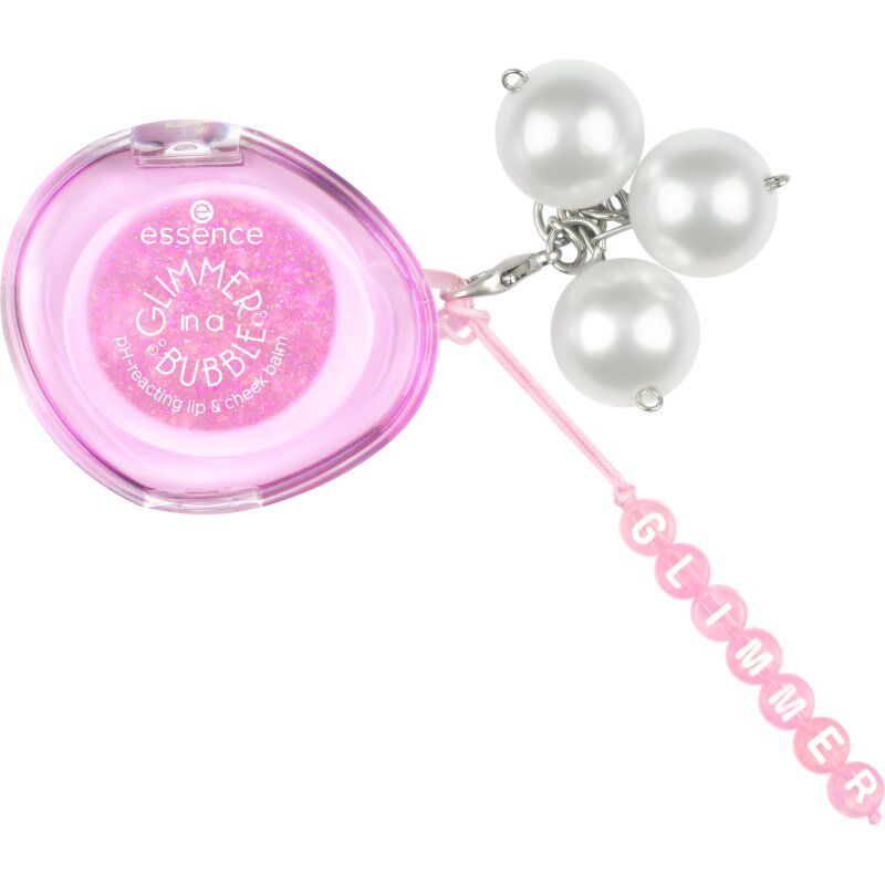 ESSENCE GLIMMER IN A BUBBLE PH-REACTING LIP & CHEEK BALM Балсам за устни 01