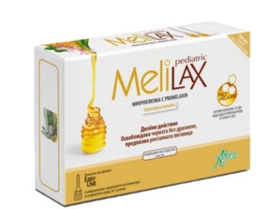 Aboca Melilax Pediatric Mикроклизма за деца и кърмачета при запек 5 гр 6 бр