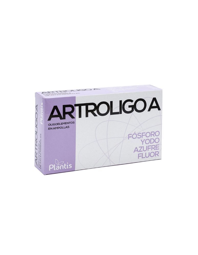 Artroligoa Fosforo, Yodo, Azufre, Fluor Фосфор, йод, сяра, флуор 20 ампули за пиене Plantis