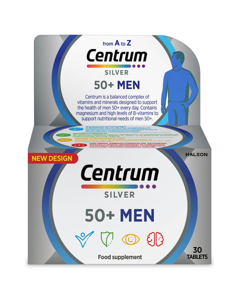 Centrum Silver Men 50+ A-Z Силвър Витамини и минерали за мъже х 30 таблетки Pfizer