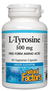 Natural Factors L-Tyrosine при депресия и стрес 500 мг х 60 капсули