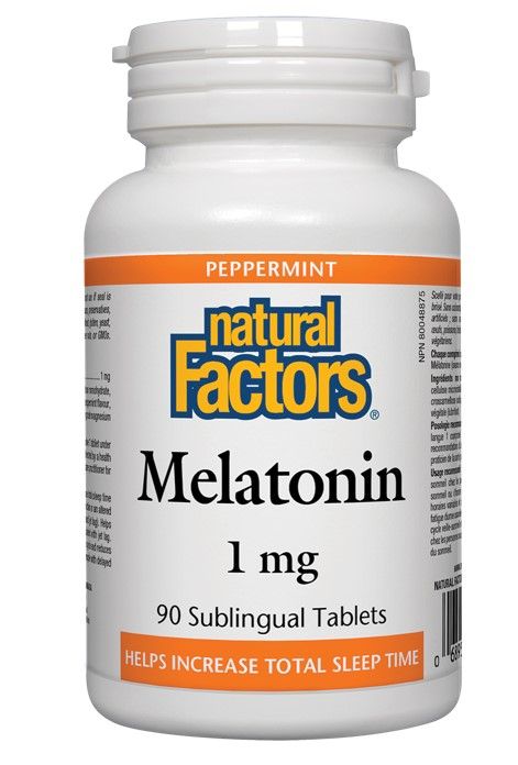 Natural Factors Melatonin Мелатонин при безсъние 1 мг х 90 таблетки