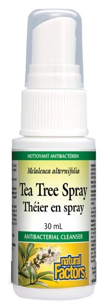 Natural Factors Tea Tree Spray theier en spray Масло от чаено дърво / спрей / - антибактериални и противогъбични свойства 30 мл