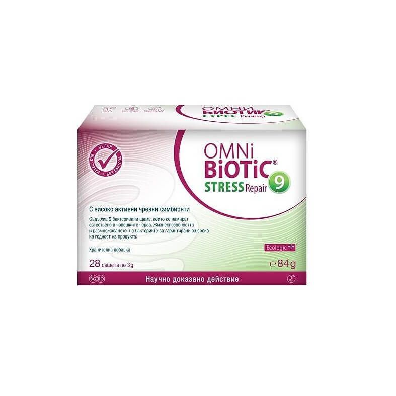 Omni Biotic Stress Repair Синбиотик за чревен комфорт при стрес 3 гр 28 сашета