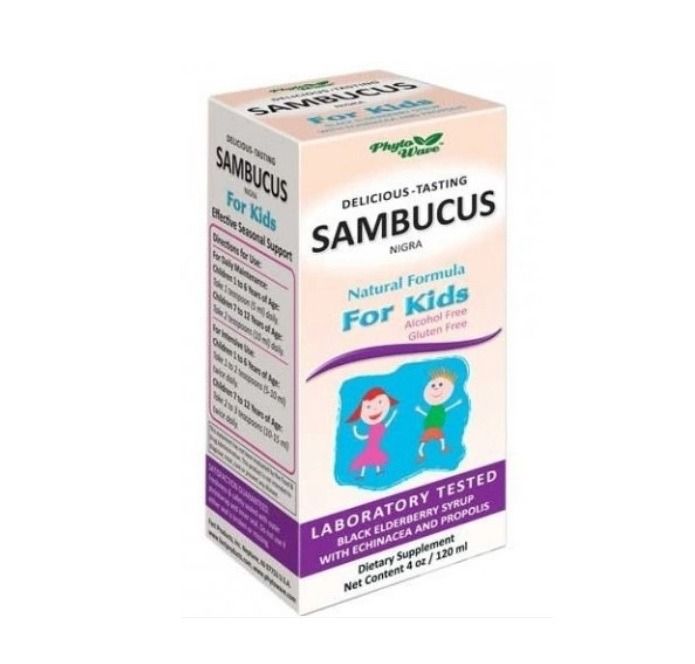 Phyto Wave Sambucus Nigra за деца с ехинацея, прополис и коластра 120 мл