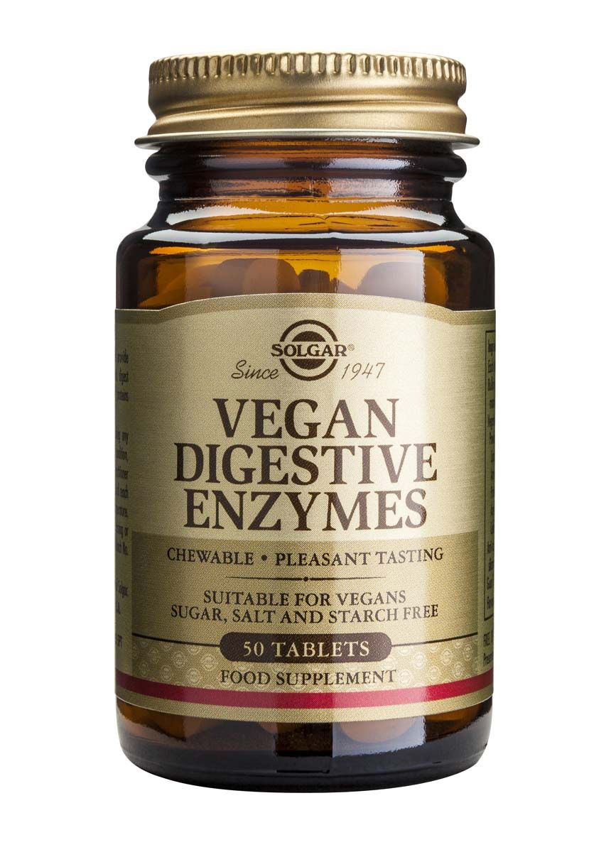 Solgar Vegan Digestive Enzymes Храносмилателни ензими x50 капсули