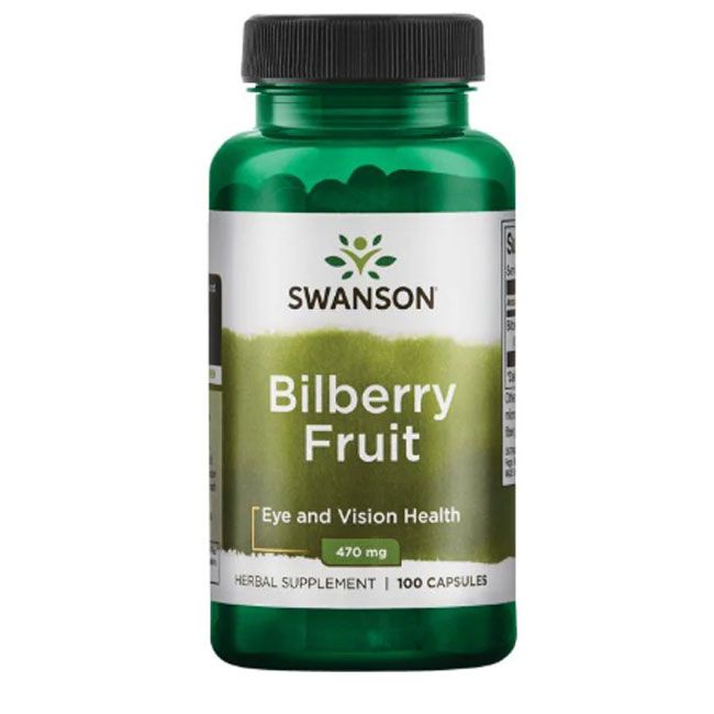 Swanson Bilberry Fruit Плодове от боровинка 470 мг х100 капсули