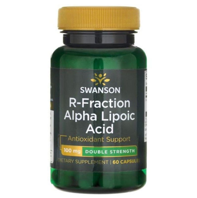 Swanson R-Fraction Alpha Lipoic Acid Двойна Сила Р-фракция Алфа-липоева Киселина х60 капсули