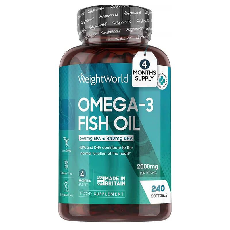 Weight World Омега-3 Рибено масло 660 мг EPA/440 мг DHA x 240 софтгел капсули
