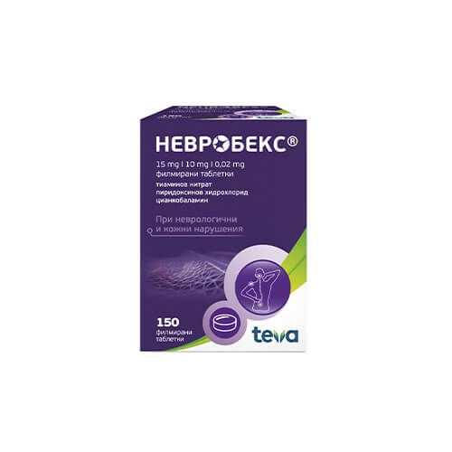 Невробекс за нервите и двигателния апарат х 150 таблетки Teva