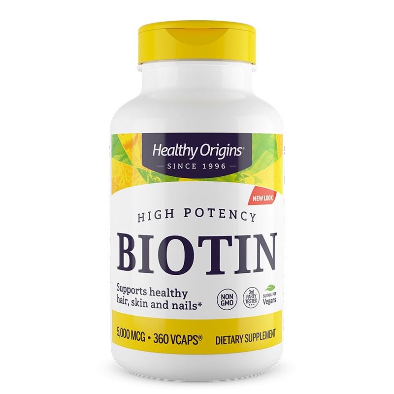 Healthy Origins Биотин 5000 мкг х 360 капсули