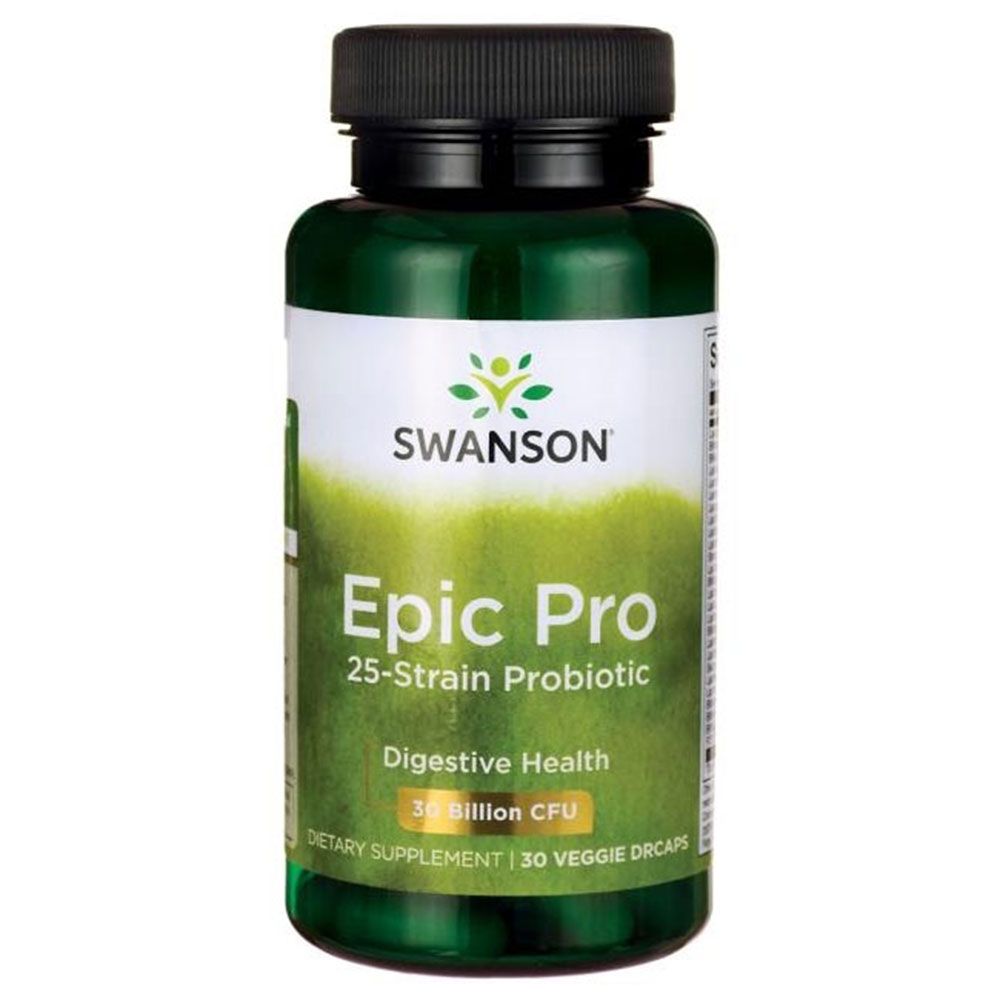 Swanson Epic Pro 25-Strain Probiotic Епик Про 25-щамов пробиотик х 30 капсули
