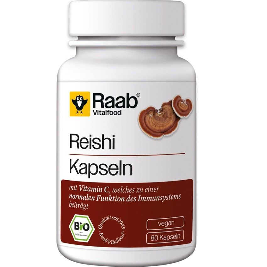 Био Гъби Рейши 400 мг х 80 капсули Raab Vitalfood