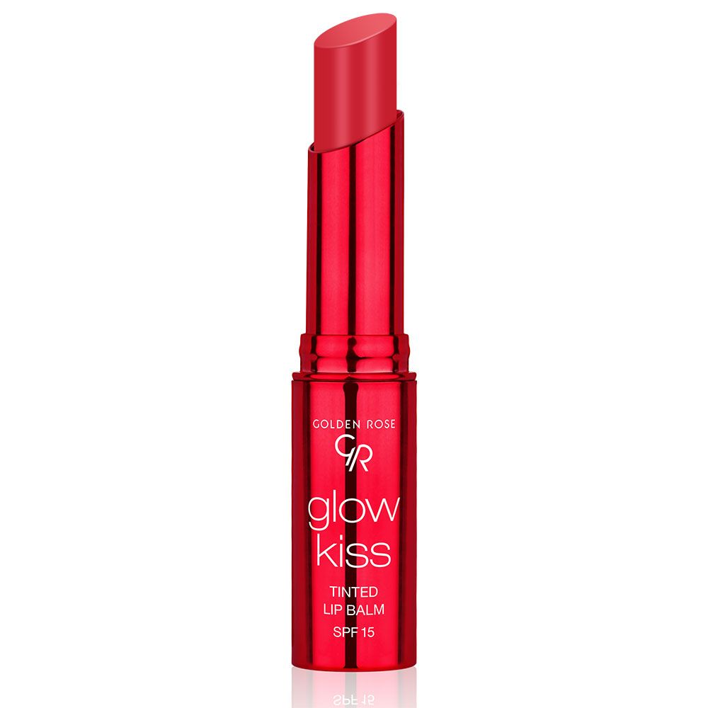 GOLDEN ROSE GLOW KISS Балсам за устни 02 Strawberry, 3 г