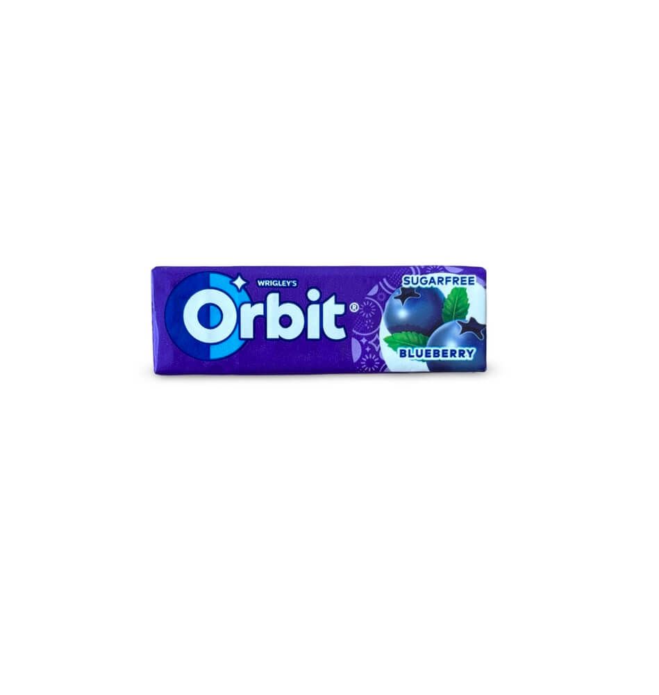 Orbit Blueberry Дъвки с вкус на боровинка х 10 дражета